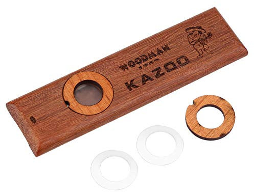 Sommerüberraschung Holz Kazoo Instrument, Vintage Holz Kazoo Ukulele Gitarre Partner Leicht zu erlernen Musikinstrument für Kinder
