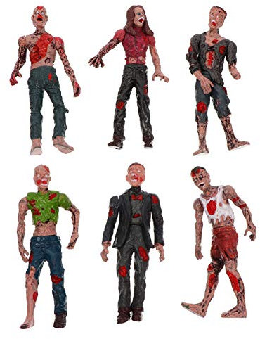 TOYANDONA 6 Piezas de Muñecas Zombie Figuras de Acción Juguetes Horribles Zombie Muñeca de Juguete Terror Cuerpo Muñecas de Halloween Juguete Delicado Walking Dead Juguetes