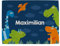 Striefchen® Platzdeckchen für Jungen mit verschiedenen Motiven und Wunschname Dino