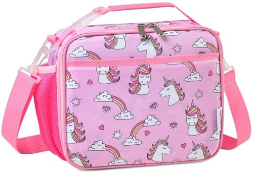 Chase Chic Lunchtasche Kinder, Isoliert Kühltasche Lunch Tasche für Jungen Mädchen mit verstellbarem Clip-on-Griff Leicht Lunch Tote zur Schule Lunch-Handtasche mit externem Flaschenhalter