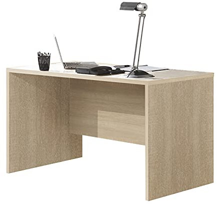 Buyqualia Escritorio Mesa Oficina o despacho (Roble, Largo 120 cm)