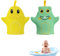 Mignon bébé Gants de Lavage de Bain, Gants de Bain pour Bébé, 2 Pièces Gants de Toilette Gant de Douche Enfant pour Bain et Douche Bébé