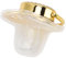 Alomejor Baby Luxus Schnuller Kleiner Prinz Golden Bling Neugeborene Schnuller Schnuller(Gold)