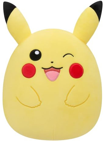 Pokémon Bandai Squishmallows Pikachu Plüschtier - 50 cm Großes Ultraweiches Riesen-Plüschtier - Offizielles Lizenzprodukt - JWS00050