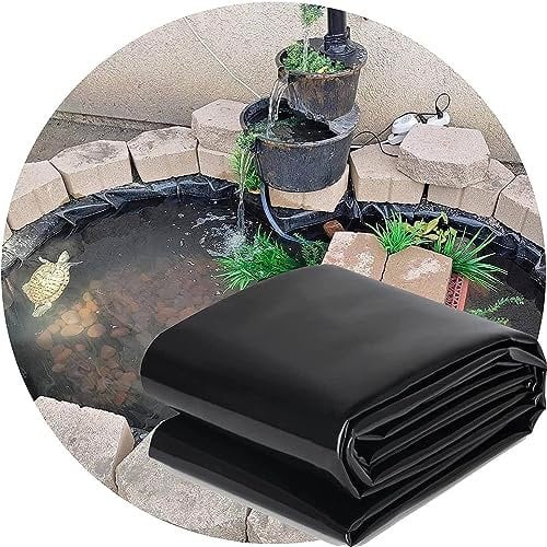 SEVSO Teichfolie Wasserdicht Folie 2X4m 3X3m 4X7m 5X9m 6X8m, 0.13Mm HDPE Teichfolie Für Kleine Teiche Oder Als Schutz Für Gartebnpools,8 * 10m