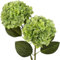 Briful Hydrangea Artificial Flowers Real Touch Hydrangea Flowers 24.8 Tall Fake Flowers Hydrangea Plants with Long Stem Green Artificial Flowers Outdoor, Garden Wedding, Home Decor