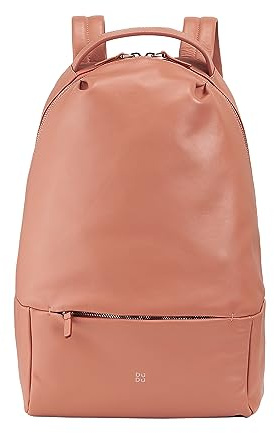 DUDU Zaino Uomo Sportivo in Pelle Multicolore, Zaino Donna Design Morbido Colorato con Tasca Antifurto Rosa flamingo