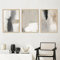 Trayosin 3er Moderne Poster Set Abstrakt Aquarelle Bilder Wohnzimmer Deko Schlafzimmer Beige Schwarz Grau Premium Leinwandbilder Kunstdruck ohne Rahmen Wandbilder (50x70cm)