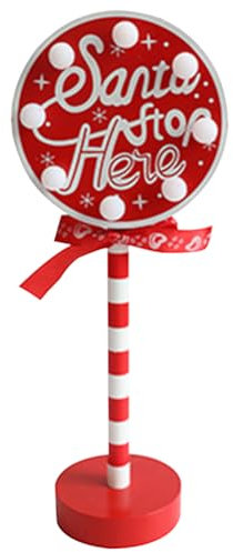 Cymwer Frohe Weihnachten Stoppbuchstaben Holz Holzschilder Nachtlicht Batteriebetrieben Neues Weihnachtsstraßenschild Stop Kreatives Weihnachtsstoppschild Weihnachten Einzigartige Geschenke