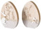 RiloStore 2 STK große Ostereier zum Stellen aus Holz grau braun Osterdeko b689 Holzeier XL 18cm Dekoeier Aufsteller Osterschmuck Geschenk Ostern Holzeier Dekoration Eier Tischdeko