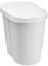 Plast Team Seattle Swing Poubelle double avec couvercle basculant et 2 compartiments, blanche, 2 x 25 l