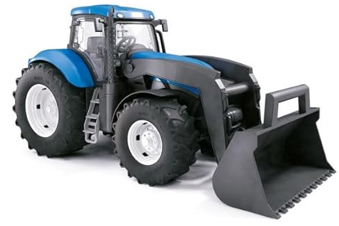 TRATTORE BLU NEW HOLLAND CON BENNA GIOCATTOLO CM. 40 IN BOX