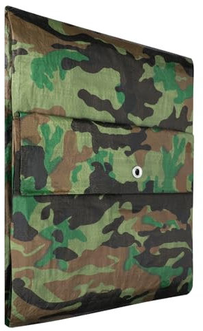 KOTARBAU® Bâche Camouflage 3 x 7 m 80 g/m2 | Bâche imperméable à l'eau | Bache Camouflage | Bache Militaire | Bâche Militaire | Bache Militaire Camouflage