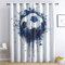 Fußball Aufdruck Vorhang, Graffiti Fußball Gardinen mit Ösen 2er Set Verdunkelungsvorhang, Jungen Sport Fußball Vorhänge, Wohnzimmer Schlafzimmer Kinderzimmer Blickdichte vorhänge, 150x166 cm 7&I3-213