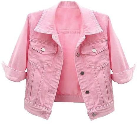 WWricotta Womens Denim Jacket Women's Short Three Quarter Sleeve Jacket Camisole Cape Top plus Size Denim Jacket 4x