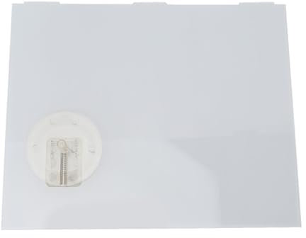 12inch X 9.75inch Replacement RV Screen Door Slider Panel 239061 Plastic Clear Slide Panel with Push Down Knob Opener RV Screen Door Slider Panel