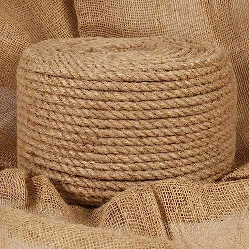 zugseil für leifheit wäschespinne 2mm,spannschnur Sonnenschirm,Juteseil 25 m Länge 12 mm StärkeGeeignet zum Klettern, Bergsteigen und für Einbrüche.