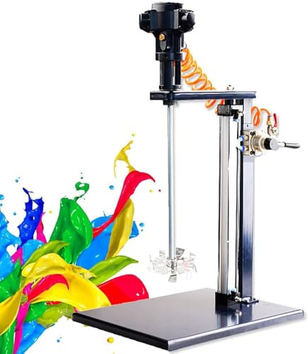 DDZJTPP Máquina De Mezclador De Pintura Automática Neumática, Batidora De Elevación De Líquido De Pintura De 5 Galones/20l,Herramienta De Mezcla De Mezcla De Tinta,B