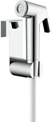 INEX EUROPA Grifo Higiénico Función Bidet con Manguera 1.2M Fácil de Instalar - Kit Ducha Higiénica de Mano para Baño Moderna - Pulverizador Bidet Manual Ajustable - No Inluye la Válvula de Escuadra