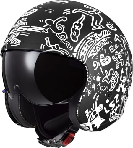 LS2, Jet-Motorradhelm SPITFIRE II TRIBAL Matt Black White, XS