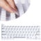 Keyboard Cover for Long Nails, Perfectly Compatible with MacBook Pro13 2020-2023, Silicone Raised Keyboard Protective Cover, Compatible with MacBook Air 13/15, for Office & Study Use (Round, White)