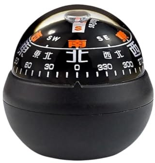 Auto-Kompass, Armaturenbrett-Kompassball mit Doppelzifferblättern, Auto-Kompass, Armaturenbrett, Richtung, Wanderführung, Universum für Navigation