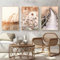 Uixxducc 3er Boho Poster Set Ästhetik Beach Landschaft Bilder Set, Beige Reed Pampas Wandbilder Wohnzimmer, Schöne Leinwandbild Wanddeko für Schlafzimmer ohne Rahmen (40x50cm,C)