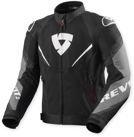 REV'IT! Revit Quantum 3 Air Motorrad Textiljacke, schwarz/weiß, 3XL