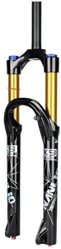 GJYDPU 27.5 29 Zoll MTB Federgabel 140mm Federweg - Gerader (1-1/8)/Konischer (1-1/2) Gabelschaft, Fernbedienung/Manuell, Magnesium-Aluminium Legierung, Luftfederung Mountainbike Gabel