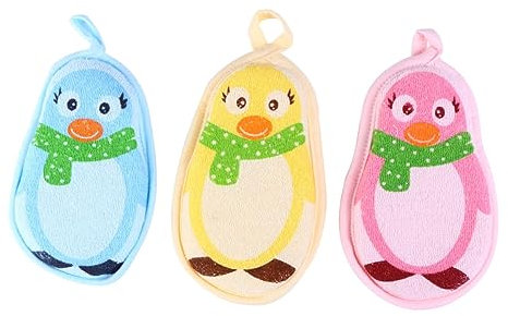 IMIKEYA 3stücke Badetuch Aus Entzückendem Bade-schwamm Für Jungen Und Mädchen Duschschwamm Für Jungen Und Mädchen Glatte Und Hautfreundliche Materialien Attraktives Und Kreatives