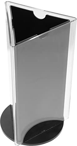 HOMSFOU Menu Acrilico Rotante per Tavolo Espositore per Ristoranti Bar e Negozi Display per Foto Biglietti Visita e Prezzi