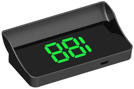 Panneaux D'instruments De Voiture Compteur De Vitesse GPS HUD For Voiture, Affichage Tête Haute, KMH, Horloge Numérique, Pare-brise, Projecteur, Compteur De Vitesse Électronique(Green)