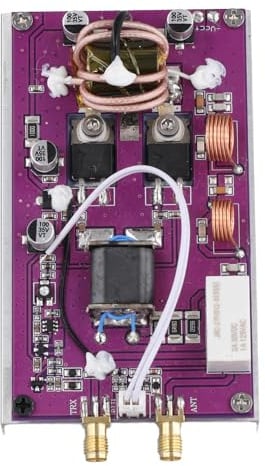 Tuesoa DC 12-15 V 20W Tragbares Kurzwellen-Leistungsverstärkermodul Transceiver mit Tiefpassfilter LPF, Unterstützt 2MHz-30MHz.