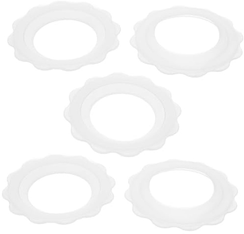 TOBBOMEY 5 pièces Protège-tétons Silicone Non Glissant Anneau Antitranspirant pour Allaitement Protection Mammaire Friction pour Mamans Allaitantes Usage Polyvalent à Domicile et