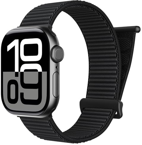 Coiwxmoi Cinturini Nylon Compatibile con Cinturino Apple Watch 40mm 38 mm 41 mm 42 mm 44 mm 45 mm 46 mm 49 mm Donne Uomo,Soft Sport Loop per iWatch 11 10 9 8 7 6 5 4 3 Se Ultra 2 1