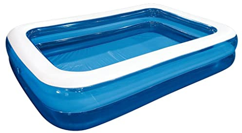 Hellery Familienpool, Rechteckiger Pool für Kinder, Einfach Aufzubauen Und Langlebig, Mehrfarbig, 305x185x50cm