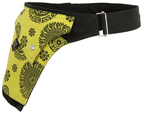 Hipbag/Hüfttasche Modell Nandari Free Size (One Size, schwarz-gelb)