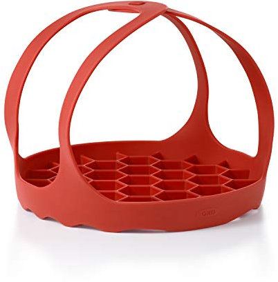 OXO 11249500 Good Grips Schnellkochtopf Backgeschirr Sling, Silikon, Rot/Ausflug, einfarbig (Getaway Solids)