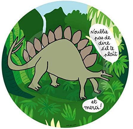 Petit Jour Paris - Dessertteller Dinosaurier Stegosaurus - perfekt zum Dessert!