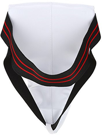 Alomejor Groin Guard Guard Protector Karaté Kick Boxing MMA Arts Martiaux Boxe Support(L)