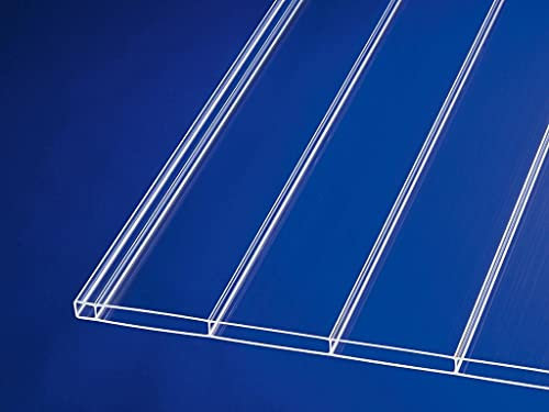 Acryl-Stegplatten 16mm uv-lichtdurchlässig, klar, 64mm Stegabstand, No Drop Beschichtung (B x T) 980mm x 2000mm