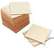 Thiecoc Wood Pieces 50 Pcs 10cm Wood Squares Blank Natural Wood Slices Wooden Squares Cutout Tiles for DIY Crafts Home Decoration Painting Staining Unfinished Wood Cup Coasters