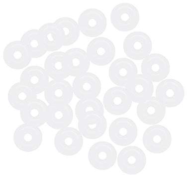 sourcing map Silicone O-Rings, 4mm OD 1mm ID 1.5mm Width VMQ Seal Gasket for Compressor Valves Pipe Repair, White, Pack of 30
