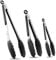 Hotec Pince de Cuisine Verrouillables, Pince Cuisine Silicone, en Acier Inoxydable de Qualité Qupérieure avec Embouts en Silicone, lot de 3-17,8cm, 23 cm et 30,5 cm