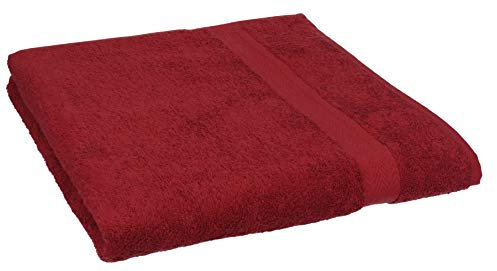 Betz Handtuch Premium 100% Baumwolle Größe 50 x 100 cm Gesicht- Hände- Körper- Handtuch (rubinrot)