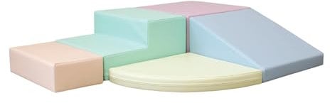 IGLU SOFT PLAY Schaumstoff Bausteine Kinder 5 STK Softbausteine Klettern Riesenbausteine Motorik Großbausteine