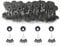 Drchoer Bobber Stoppers for Fishing Line: 150pcs Sinker Float Stops for Bass Fishing - Texas Rig Weight Stoppers Size Medium