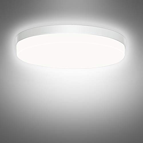 Ouyulong Plafonnier Led Rond 36W Plafonnier Salle De Bain Étanche IP54, Plafonnier Led Blanc Froid Cuisine,4250LM,Applicable à Chambre,Salon,Balcon,Couloir,Garage
