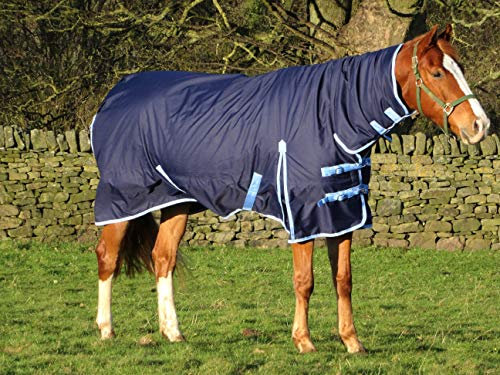 Turners Mittelschwere Pferdedecke, 200 g, wasserdicht, mit Hals, 1,8 m