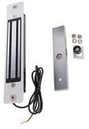 Ventouse électromagnétique 12-24V, contre-plaque et raccords pour N-LINE-B-MAG et N-LINE-S-MAG - LOCINOX